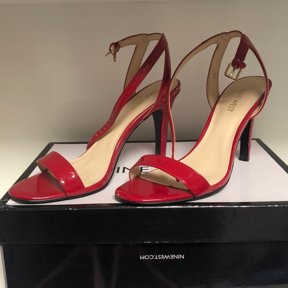 Strappy Red Sandals